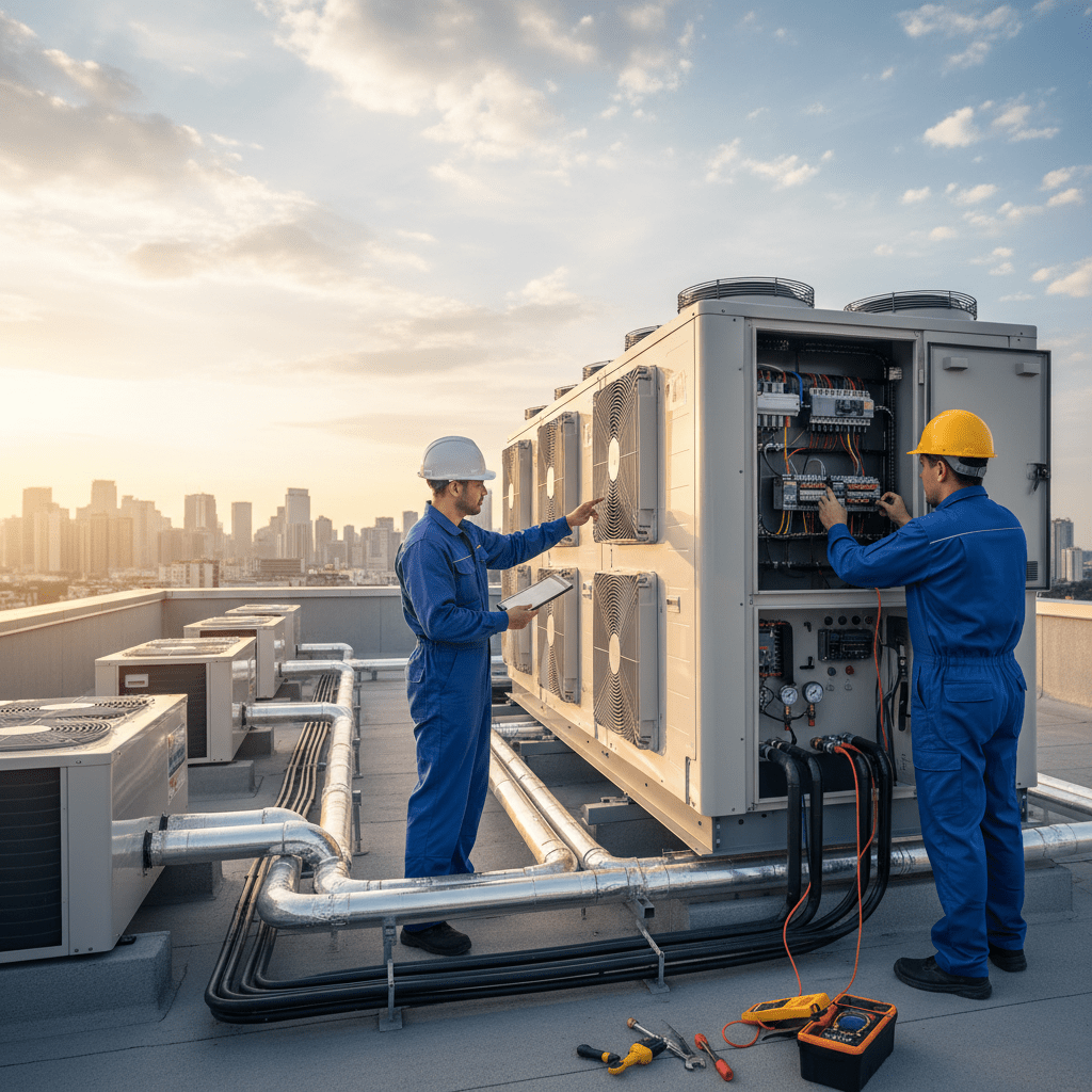 Проведения монтажных работ систем кондиционирования VRF/VRV