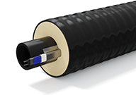 Труба ТВЭЛ-ПЭКС-ХВС SDR 13,6 25х2,0/90 с кабель-каналом